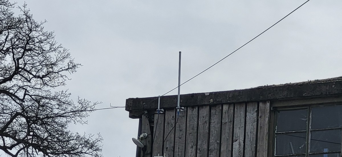 the LoRaWAN gateway installed on the farm